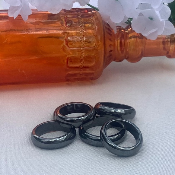 Solid Hematite Rings - Picture 2 of 5